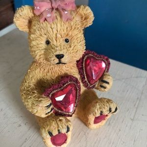 Valentine Bear Holding Hearts